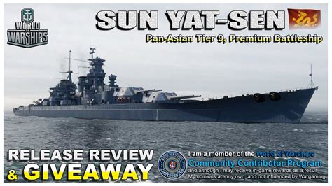 World Of Warships Sun Yat Sen Giveaway Review Pan Asian T