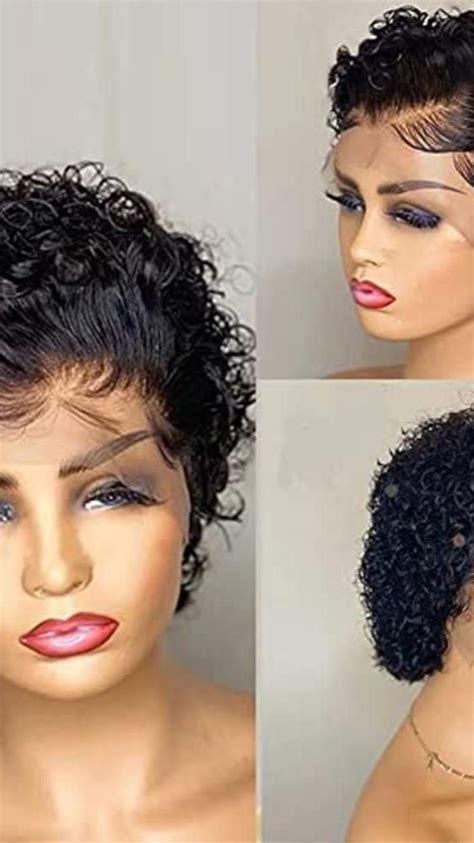 Udu Short Curly Human Hair Wigs For Black Women Dark Brown Human Hair Curly Wigs Non Lace