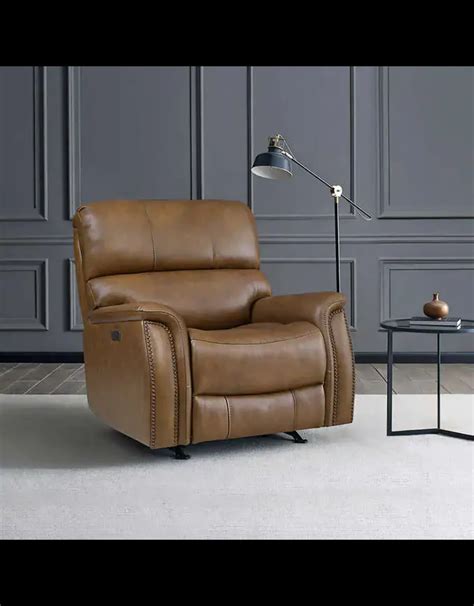 Barcalounger Presley Leather Power Rocker Recliner With Power Headrest Black Friday