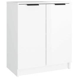 Shoe Cabinet High Gloss White X X Cm Engineered Wood