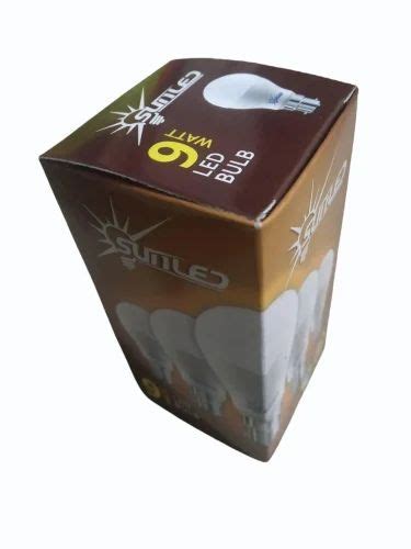 Duplex Paper Printed Led Bulb Packaging Box At Rs Piece In