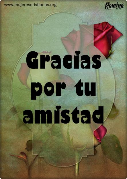 Tarjeta – Gracias por tu amistad – Mujeres Cristianas.org