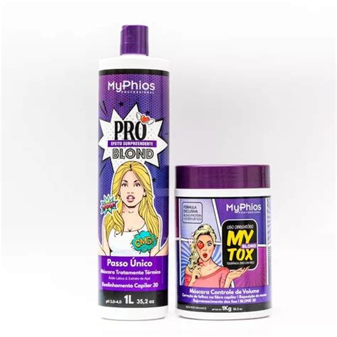 Kit Proliss Blond L Passo Nico Mytox Blond Kg Myphios Frete Gr Tis