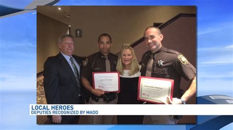 Mothers Against Drunk Driving Recognizes Two Van Buren Co Deputies Wwmt