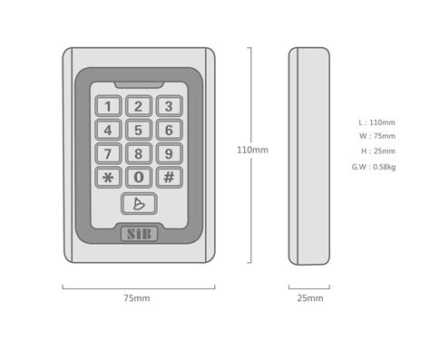 Indoor Proximity One Door Access Controller K5 Keypad Access Control