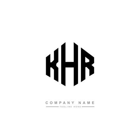 khr letter logo design  polygon shape khr polygon  cube shape