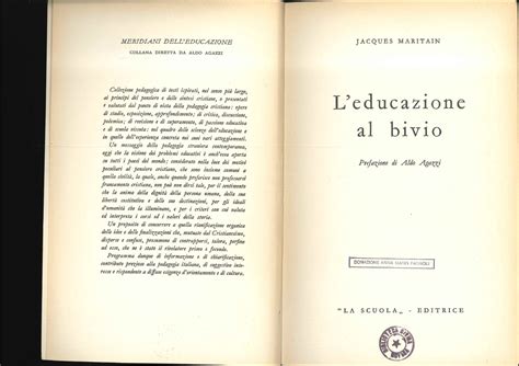 Jacques Maritain L Educazione Al Bivio Pedagogia Generale Studocu