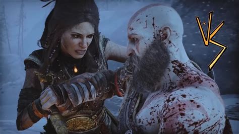 Kratos Vs Freya Sled Fight God Of War Ragnarök Youtube