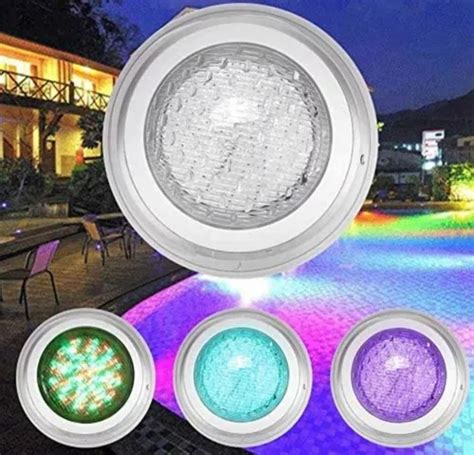 Foco Led Piscina Multicolor Rgb W V C Remoto Ip Cuotas Sin