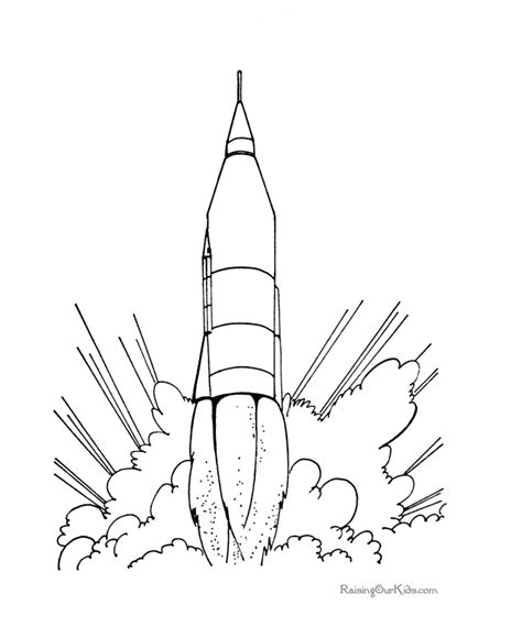 Model Rocket Coloring Pages Printable Coloring Pages