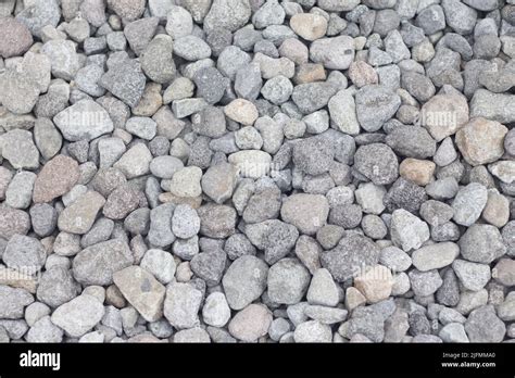 Gravel Texture Pebble Stone Background Light Grey Closeup Small Rocks