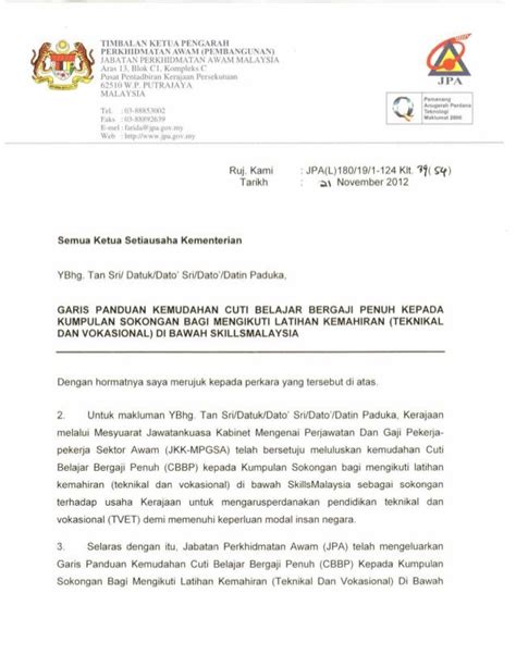 Contoh Surat Cuti Tanpa Gaji Atas Sebab Kesihatan Contoh Surat Cuti