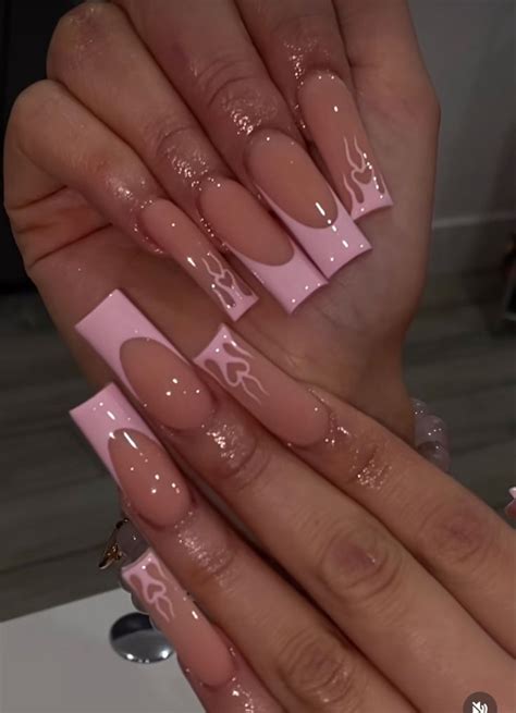 Pin By Mel Maningat On Nails Girly Acrylic Nails Pink Nails Short