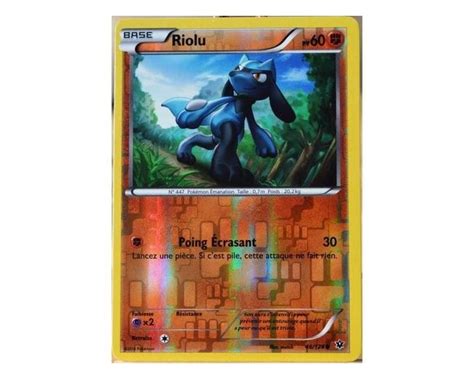 Riolu Carte Reverse Commune Pv 60 46 124 XY10