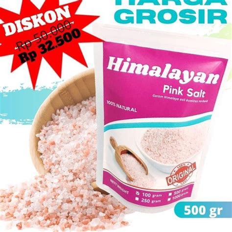 Jual Grosir Promo Garam Himalaya Gram Gr Original Himsalt Pink