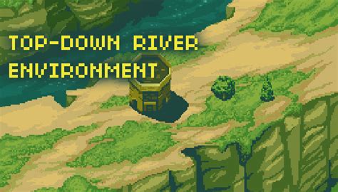 Top Down River Environment Gamedev Market