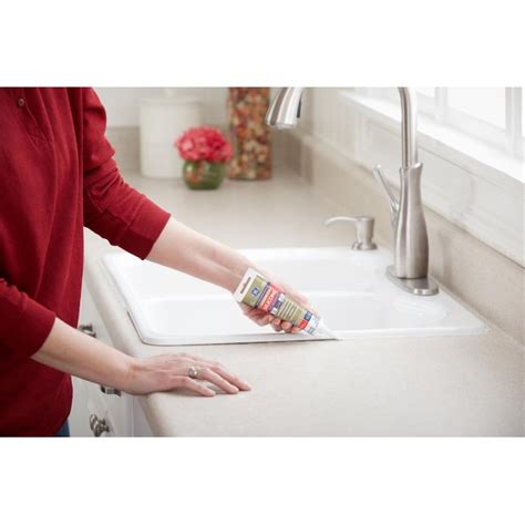 Ge Advanced Silicone 2 Kitchen And Bath Tub And Tile 28 Oz White Silicone Caulk At