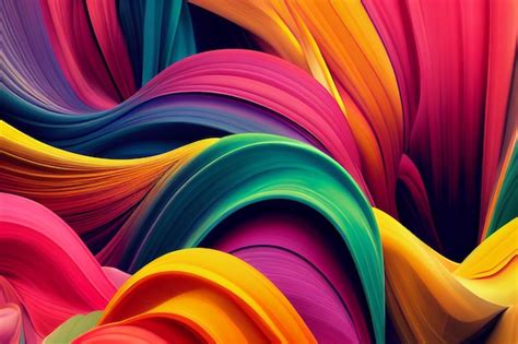 Premium Photo | Beautiful colorful abstract wallpaper 3D rendering