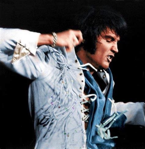 Elvis On Stage In 1970 Wearing His Fringe Suit Music