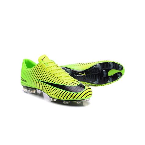 Mens Football Cleats Nike Mercurial Vapor Xi Fg Green Black