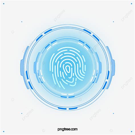 Science And Technology White Transparent, Fingerprint Science And ...