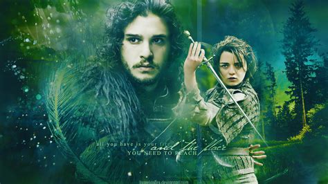 Jon And Arya Wallpaper The Place You Need To Reach Jon Snow And Arya