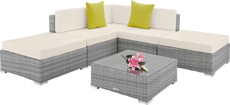 Polyrattan Lounge Set Gartenmöbel Set Balkonmöbel für 3 4 Personen