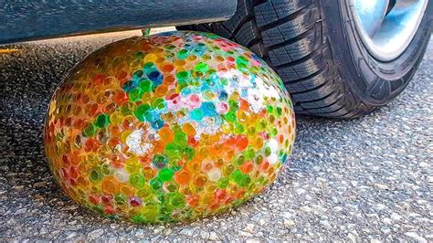 Crushing Crunchy And Soft Things By Car Experiment Car Vs Giant Orbeez