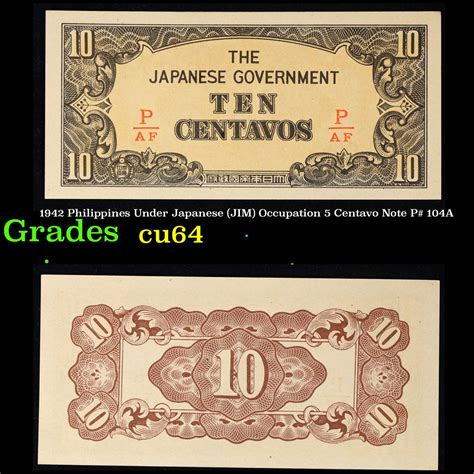 At Auction Philippines Under Japanese Jim Occupation Centavo