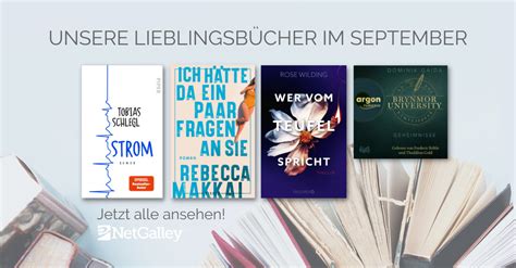 Unsere Lieblingsbücher im September 2023 NetGalley Deutschland