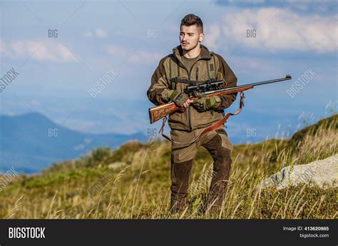 Hunter Hunting Gun Image And Photo Free Trial Bigstock