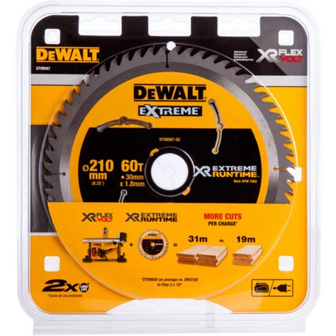 Dewalt Lame De Scie Circulaire X Dents Extr Me Runtime