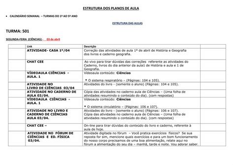 Pdf Turma Caderno Livros Do Dia Anterior Da Aula De Hist Ria