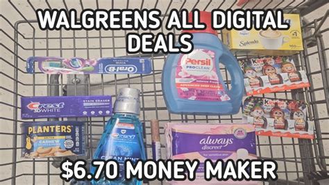 WALGREENS ALL DIGITAL DEALS 6 70 MONEY MAKER Couponing Deals