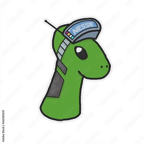 logosticker nessie stock illustration adobe stock
