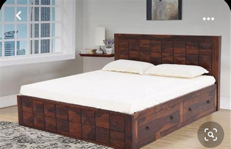 Wooden Bed with Storage | Stylish and Functional