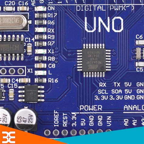 Kit Arduino Uno R3 Chíp Dán Ch340g Tặng Cáp Nối 15k Bh 6 Tháng