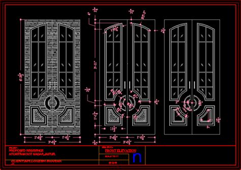 Door Elevation DWG Elevation for AutoCAD • Designs CAD