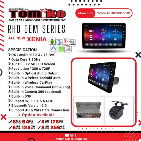 Jual Head Unit Android Tomiko OEM Series For All New Xenia Shopee