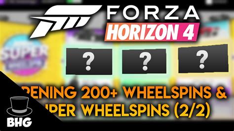 Forza Horizon Opening Wheelspins Super Wheelspins Part Of