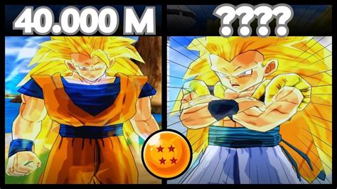 NIVELES DE PODER GOKU SSJ 3 VS GOTENKS DRAGON BALL Z BUDOKAI