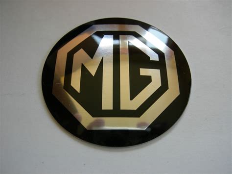 Mg Mgb Rostyle Wheel Center Cap Emblems 4 Aluminum Stickers Decal Coned 1 78 Ebay