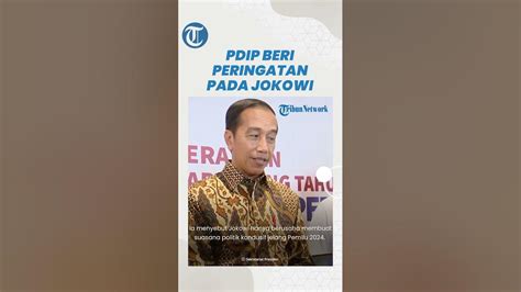 Jokowi Sebut 2024 Jadi Jatah Prabowo Pdip Langsung Beri Peringatan