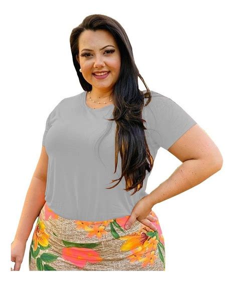 Kit Camiseta Basica Plus Size Feminina Mercadolivre 📦