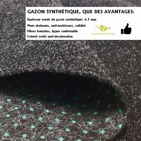 Moquette Ext Rieure Anthracite Gazon Synth Tique Pelouse Artificielle