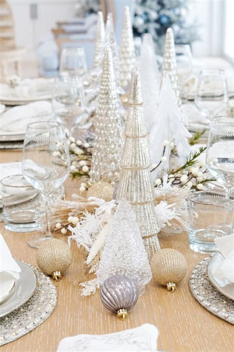 Glass Christmas Tree Centerpiece - Fashionable Hostess