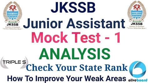 Junior Assistant Mock Test 1 Analysis How To Improve Your Weak