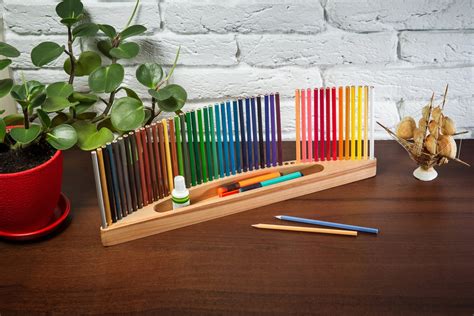 Colored Pencils Holder Free Personalization Painter T Wood Pencil Holder Wooden Pencil