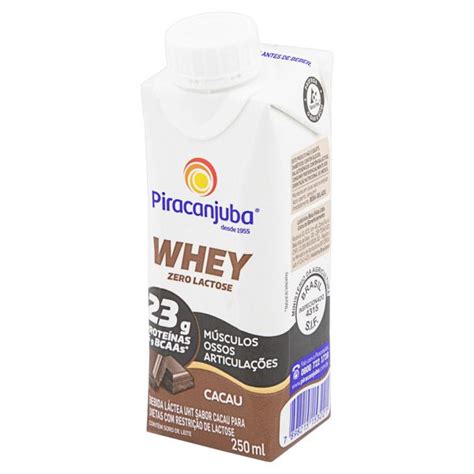 Bebida L Ctea Whey Zero Lactose Piracanjuba Ml Cacau Campelo