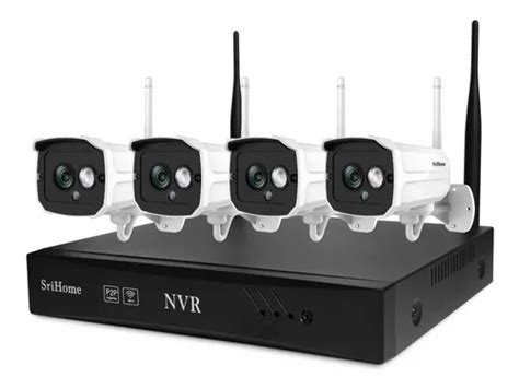 Kit Seguridad Nvr Wifi 4 Cámaras Full Hd 2mp Sricam Nvs001 Cuotas sin